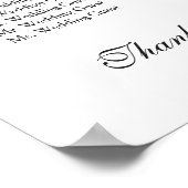 Winterkrans Feestdagen Bruiloft Zitkaarten Poster (Hoek)