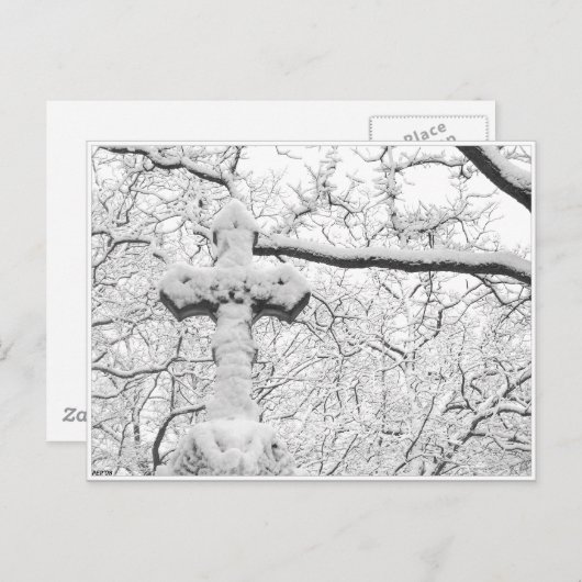 Winterkruis Briefkaart (Voorkant / Achterkant)