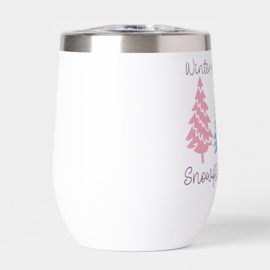 Winterkussen en sneeuwvlok wensen (Voorkant)