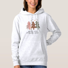Winterkussen en sneeuwvlok wensen hoodie