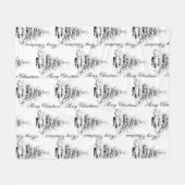 WINTERLAND kerstdeken Fleece Deken (Voorkant (Horizontaal))