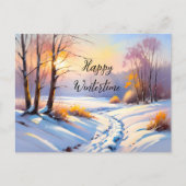 Winterlandschaft im Morgenlicht | Briefkaart (Voorkant)