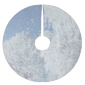 Winterlandschaft Schnee Eis Baum Schneeflocken Kerstboom Rok (Voorkant)