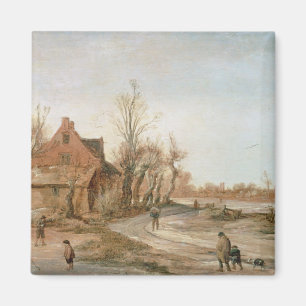 Winterlandschap, 1623 magneet