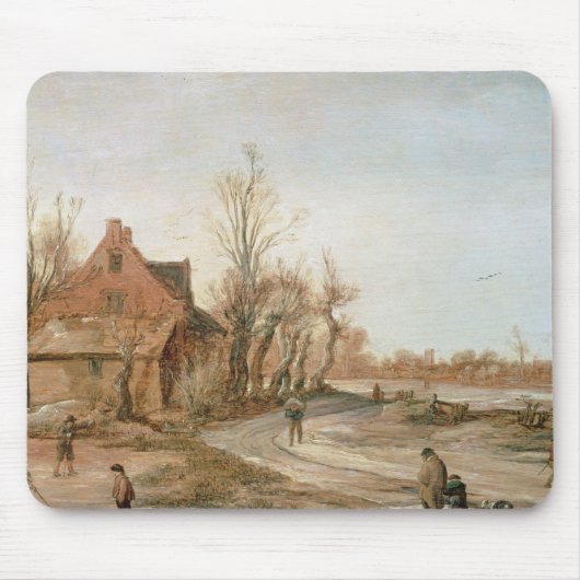 Winterlandschap, 1623 muismat (Voorkant)