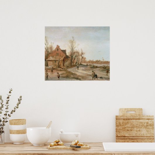 Winterlandschap, 1623 poster (Keuken)