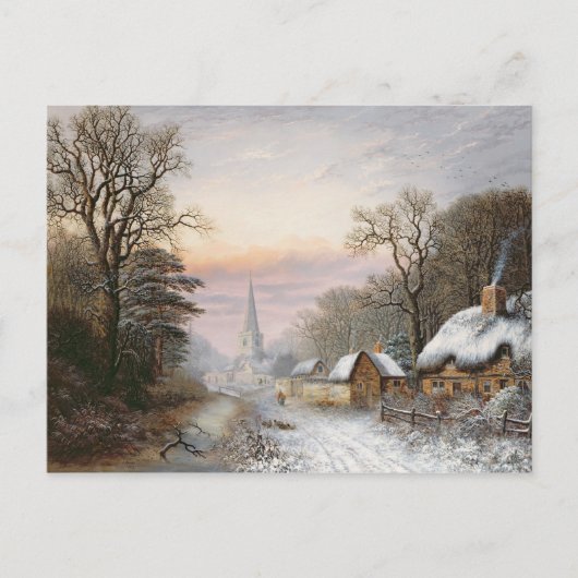 Winterlandschap, 1869 briefkaart (Voorkant)