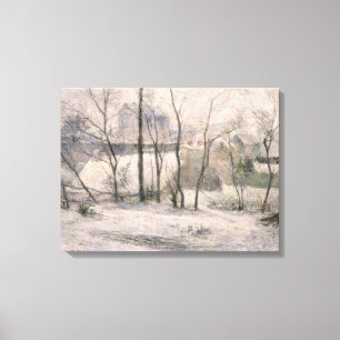 Winterlandschap, 1879 canvas afdruk