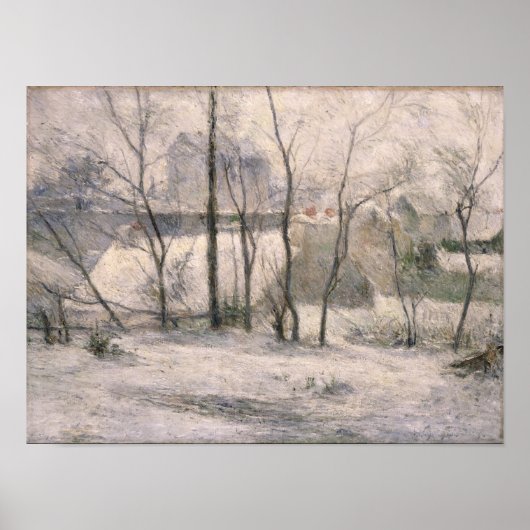 Winterlandschap, 1879 poster (Voorkant)