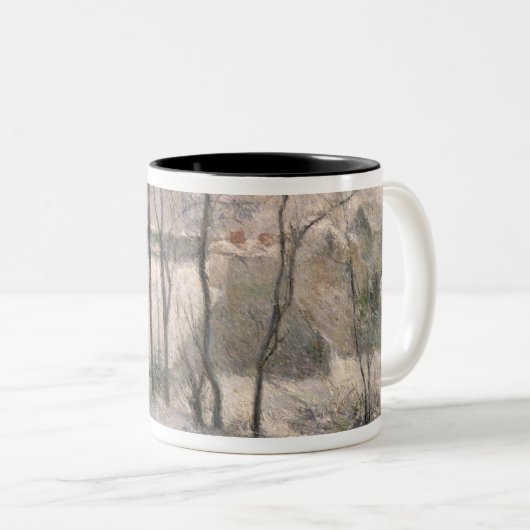 Winterlandschap, 1879 tweekleurige koffiemok (Voorkant rechts)