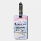 Winterlandschap Bagagelabel (Achterkant verticaal)