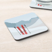 Winterlandschap Bier Onderzetter (Linkerzijde)