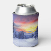 Winterlandschap Blikjeskoeler (Blikje Voorkant)