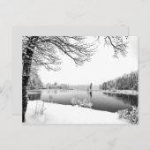 winterlandschap briefkaart (Voorkant / Achterkant)