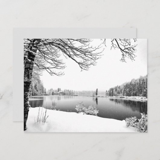 winterlandschap briefkaart (Voorkant / Achterkant)