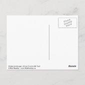 Winterlandschap - Briefkaart (Achterkant)