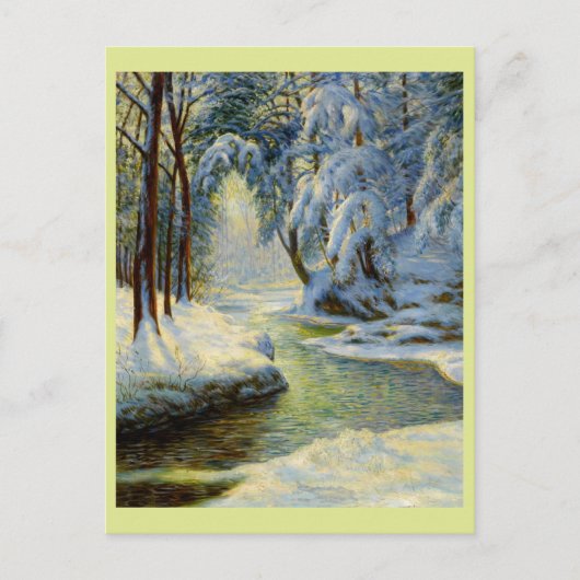 winterlandschap; briefkaart (Voorkant)