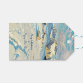 Winterlandschap Cadeaulabel (Voorkant (Horizontaal))