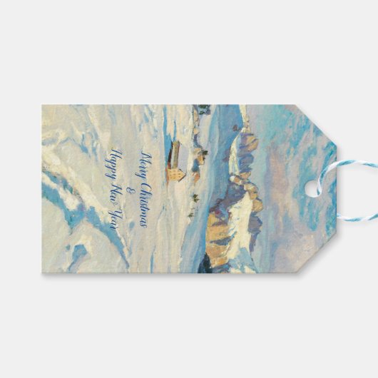 Winterlandschap Cadeaulabel (Voorkant (Horizontaal))