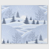 Winterlandschap Cadeaupapier (Vlak)