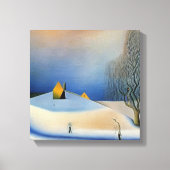 Winterlandschap Canvas Afdruk (Voorkant)