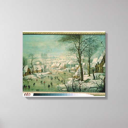Winterlandschap Canvas Afdruk (Voorkant)