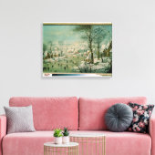 Winterlandschap Canvas Afdruk (Insitu (Woonkamer))