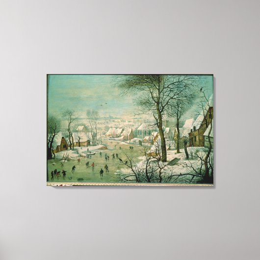 Winterlandschap Canvas Afdruk (Voorkant)