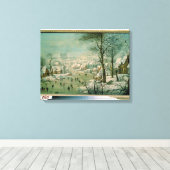 Winterlandschap Canvas Afdruk (Insitu (Houten vloer))