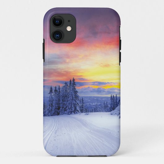 Winterlandschap Case-Mate iPhone Case (Achterkant)