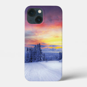 Winterlandschap iPhone 13 Mini Hoesje