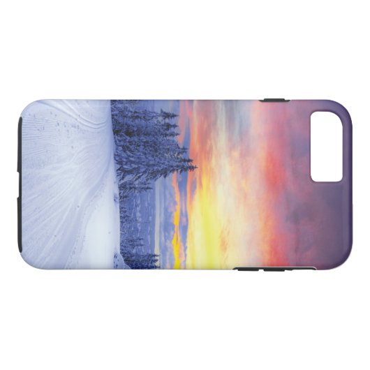 Winterlandschap Case-Mate iPhone Case (Achterkant (Horizontaal))