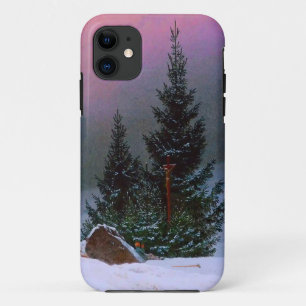 Winterlandschap Caspar David Friedrich iPhone 11 Hoesje