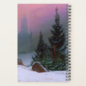 Winterlandschap Caspar David Friedrich Planner (Achterkant)