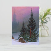 Winterlandschap Caspar David Friedrich Save The Date (Staand voorkant)