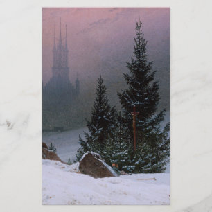 Winterlandschap (door Caspar David Friedrich) Briefpapier