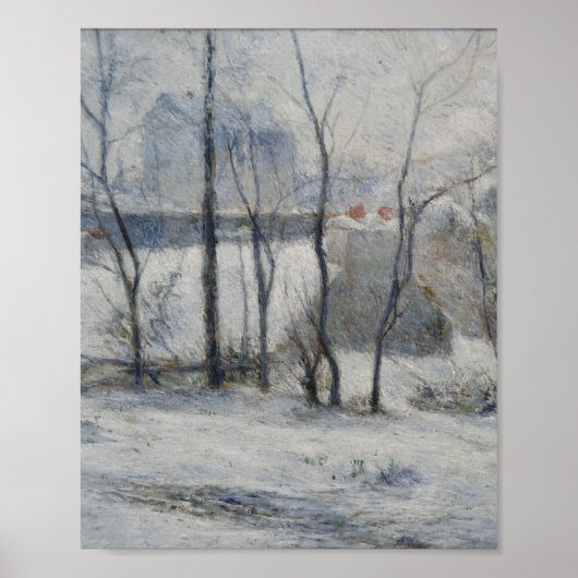 Winterlandschap (door Paul Gaugin) Poster (Voorkant)