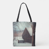 Winterlandschap Draagtas (Achterkant)