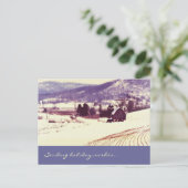 Winterlandschap Feestdagenkaart (Staand voorkant)