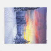 Winterlandschap Fleece Deken (Voorkant (Horizontaal))