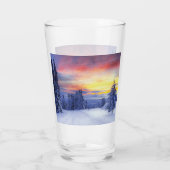Winterlandschap Glas (Achterkant)