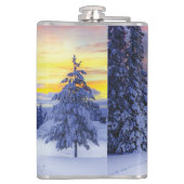 Winterlandschap Heupfles (Achterkant)