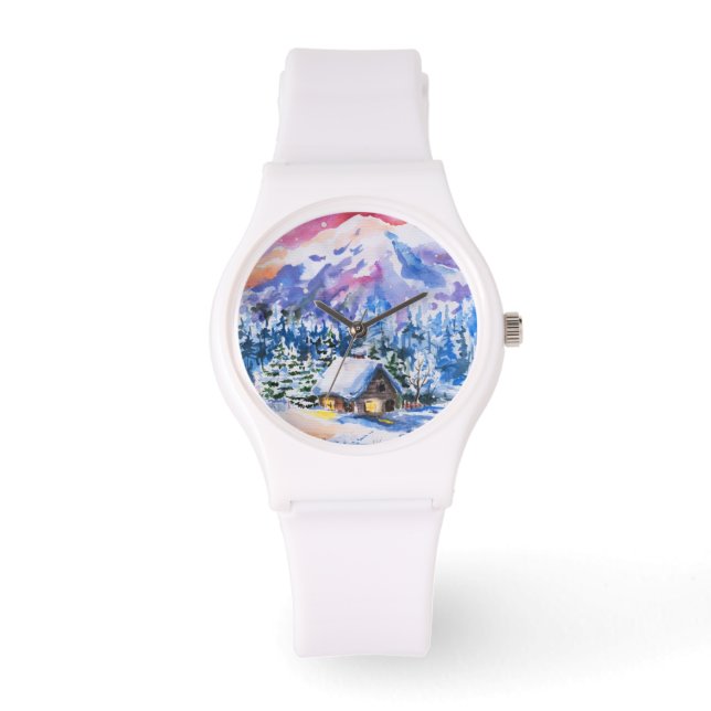 Winterlandschap Horloge (Voorkant)