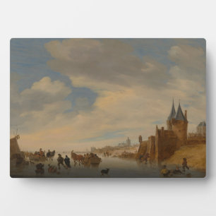 Winterlandschap in Arnhem 1653 Fotoplaat