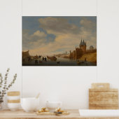 Winterlandschap in Arnhem | 1653 Poster (Keuken)