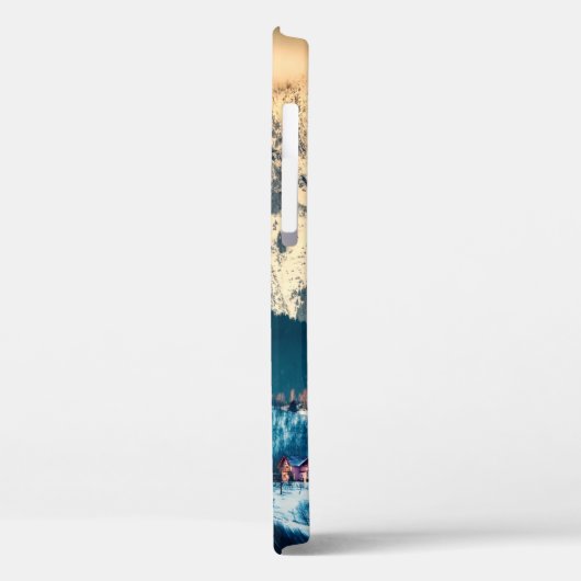 Winterlandschap in het Karpatische gebergte. Bran, Case-Mate iPhone Case (Achterkant / Links)