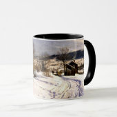 Winterlandschap in Lillehammer, Denemarken Mok (Voorkant rechts)