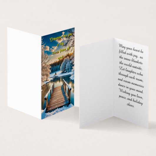 Winterlandschap Kaart (Binnen en buitenkant)