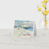 Winterlandschap Kaart (Gele Bloem)