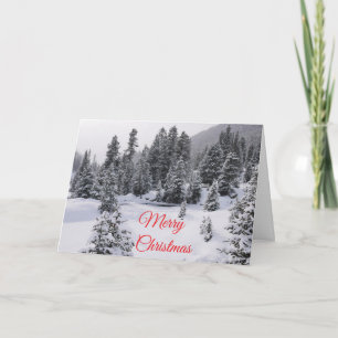 Winterlandschap kerstkaart feestdagen kaart